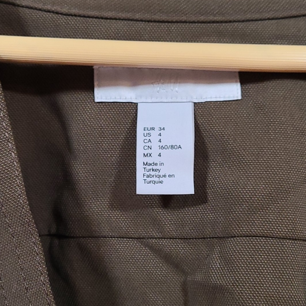 Dark Brown/Green Kimono Jacket - Picture 2 of 2